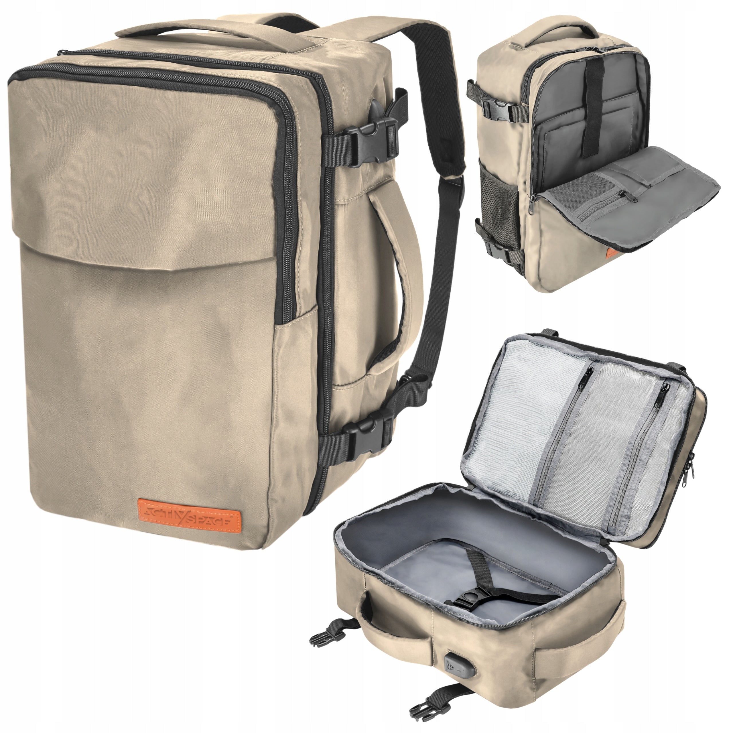 40X20X25 TRAVEL BACKPACK FOR AIRCRAFT RYANAIR LIGHT CABIN HAND LUGGAGE
