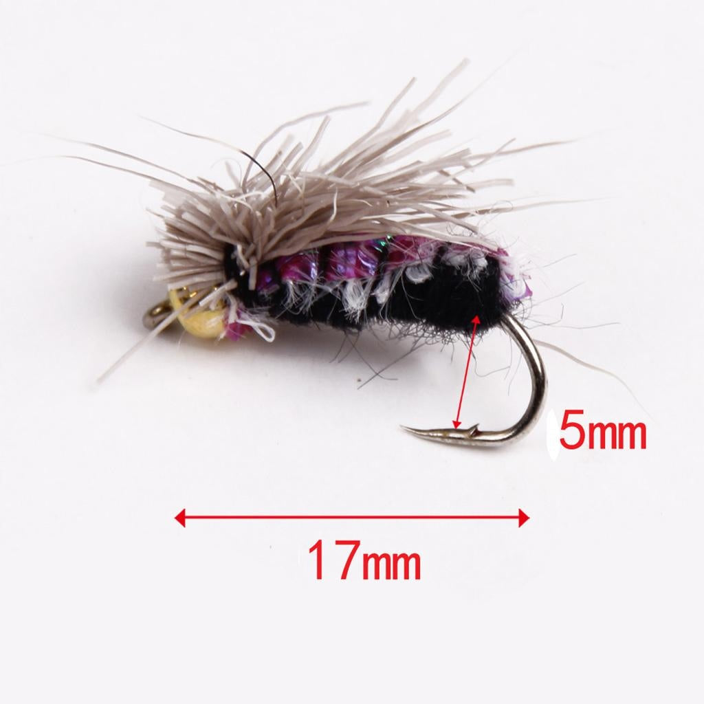 40pcs Fly Hooks with Artificial Simulation Model Wodoodporny zestaw futerałów na muchy