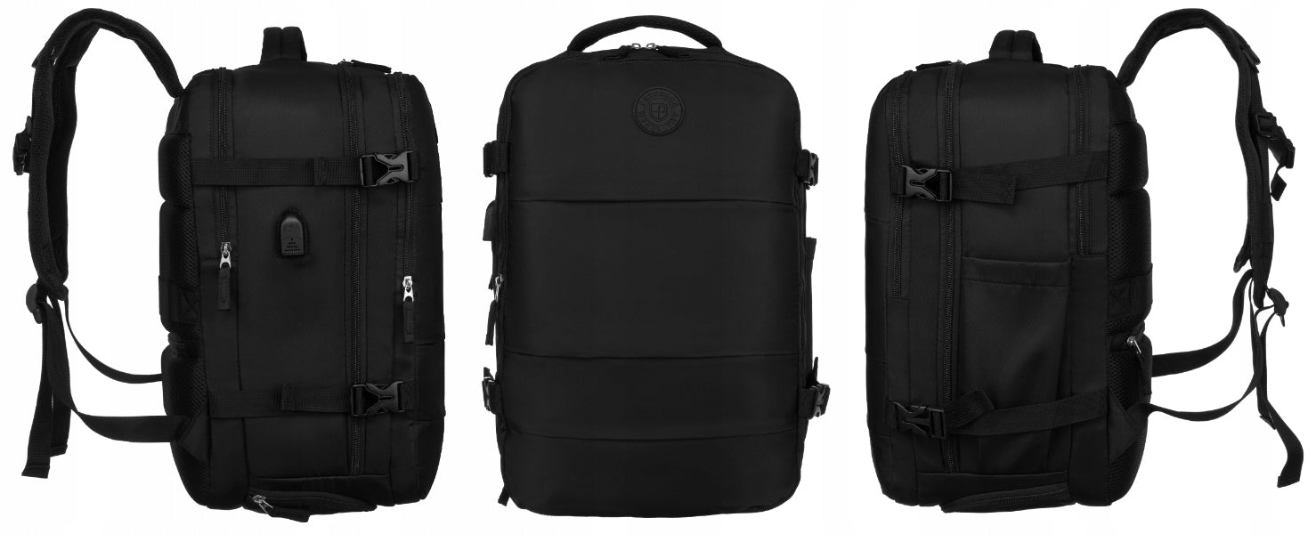 40x30x20 Travel Backpack for Airplane Handheld Cabin Bag Peterson Manufacturer code PTN 23026-5473 BLACK