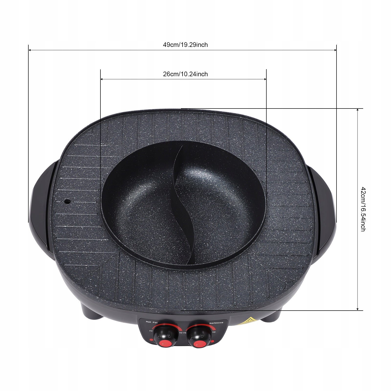 42cm Elektrischer Griller Heisser Topf, Elektrischer Grill Heisser Topf Packaging status original