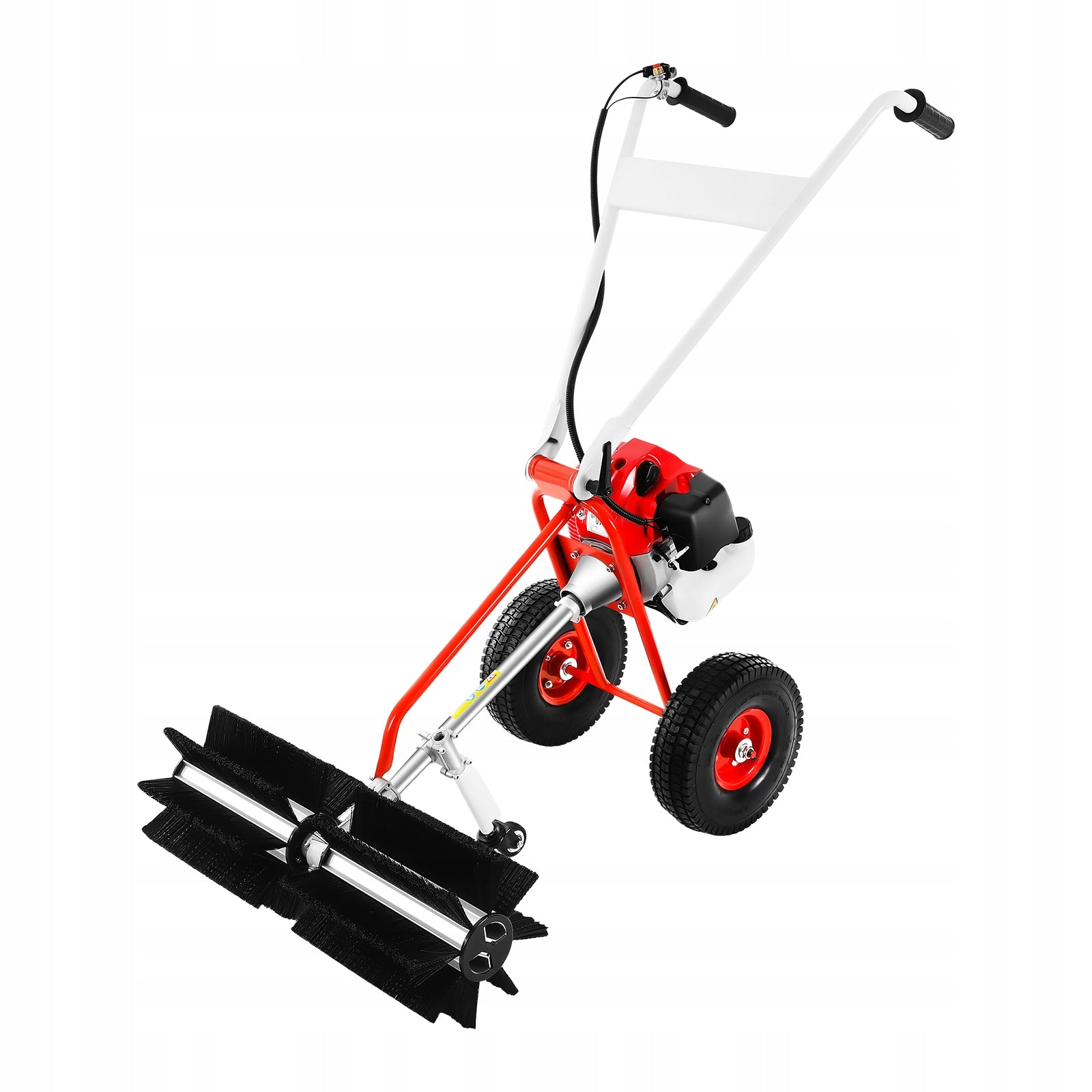 43CC GASOLINE-POWERED LAWN YARD SWEEPER HAND-PUSHED WORKING WIDTH 60CM