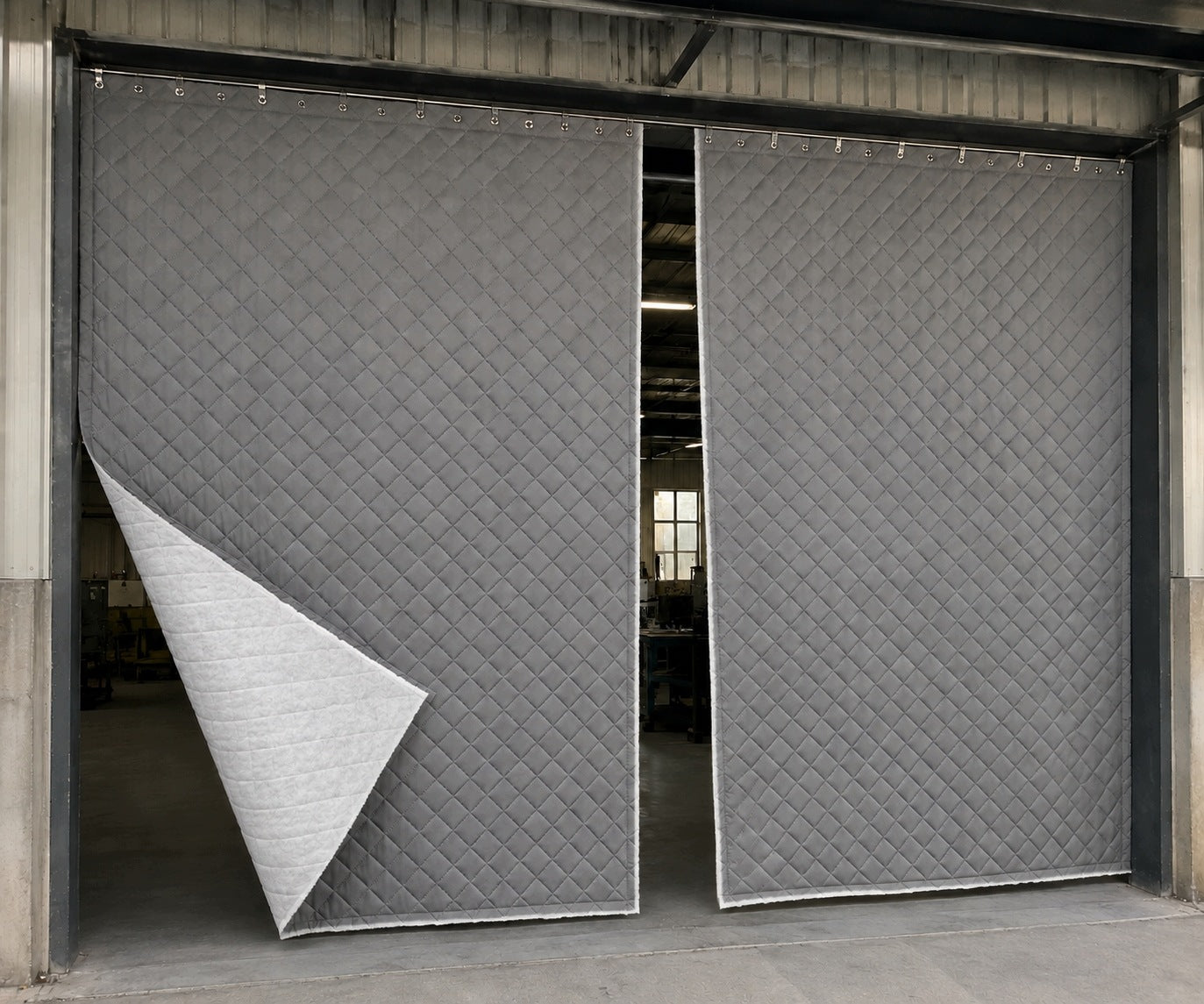 440gr GREY Kotara Curtain Partition in garage house Warming One-sided Packaging status original