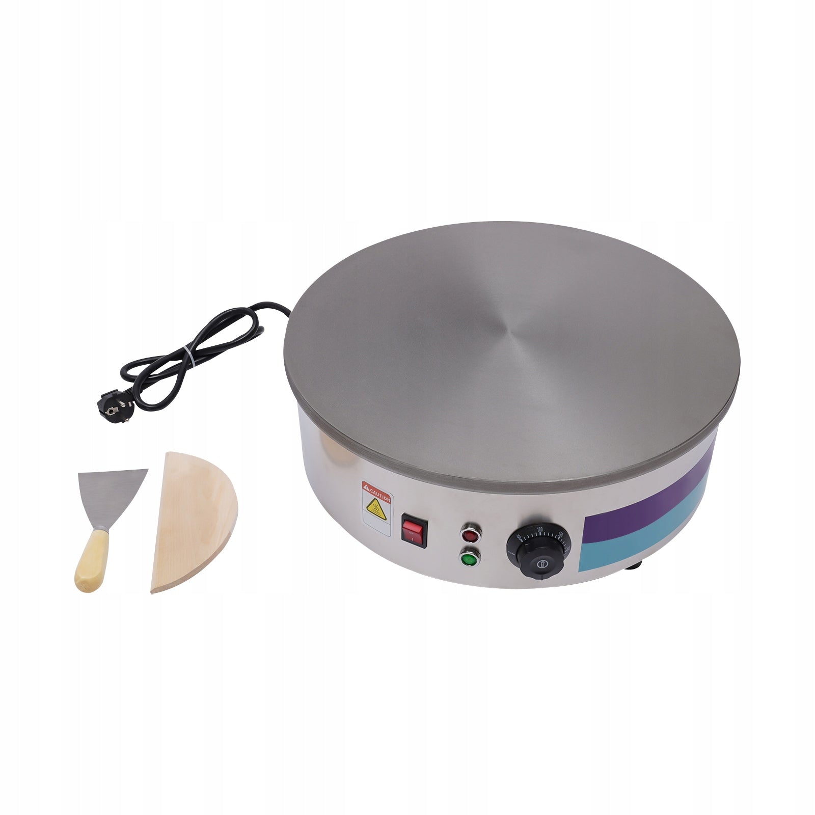 45CM 3KW ELECTRIC CREPE MAKER, CREPE MAKER WITH SPREADER&SPATULA