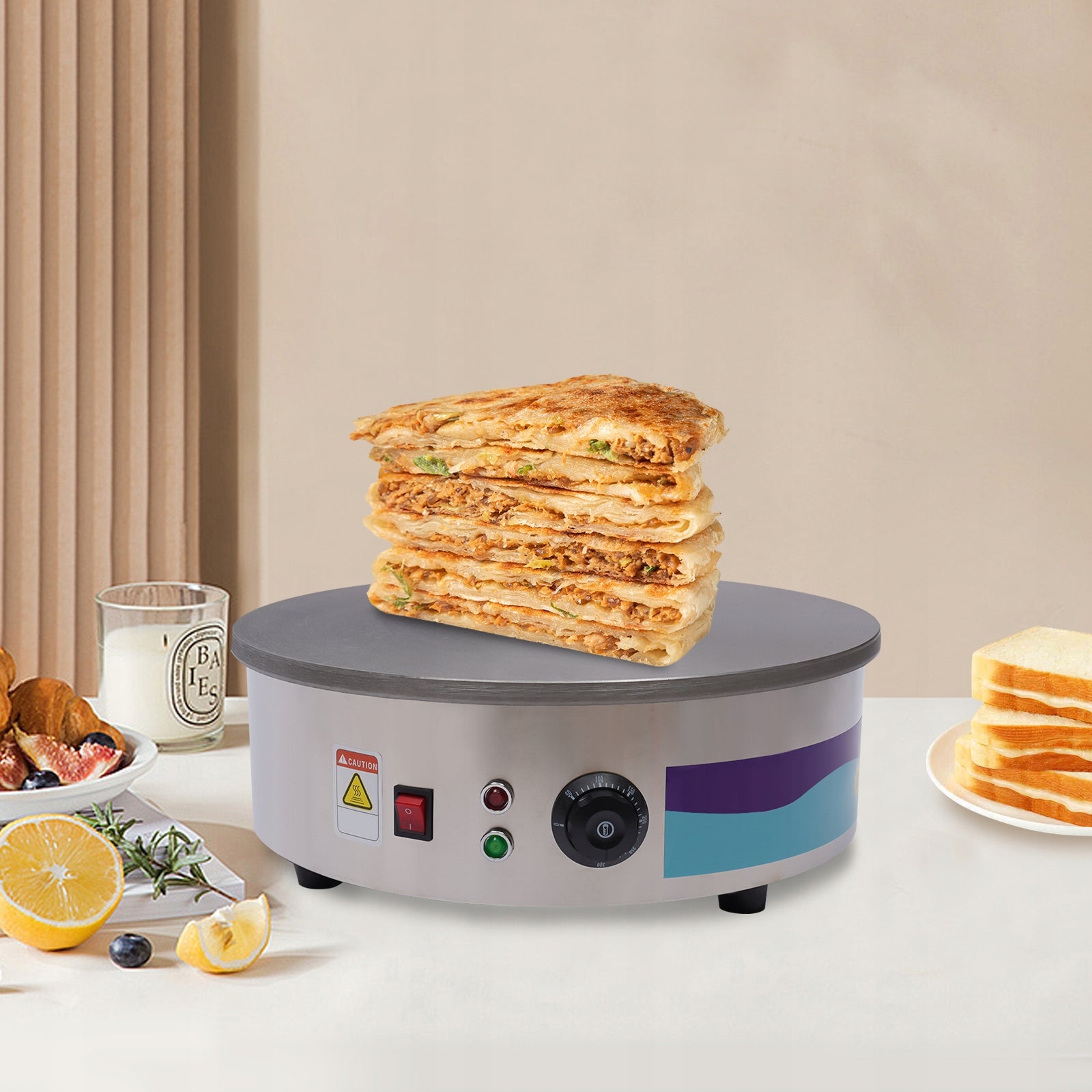 45cm PROFESSIONAL PANCAKE MAKER pancake pan. 3kW Packaging status original