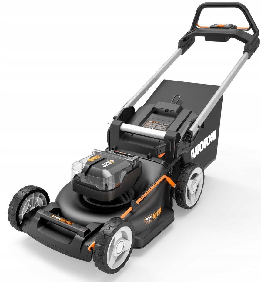 46CM BRUSHLESS CORDLESS LAWN MOWER FOR GRASS WORX WG748E NITRO 2x 4AH Manufacturer code WG748E