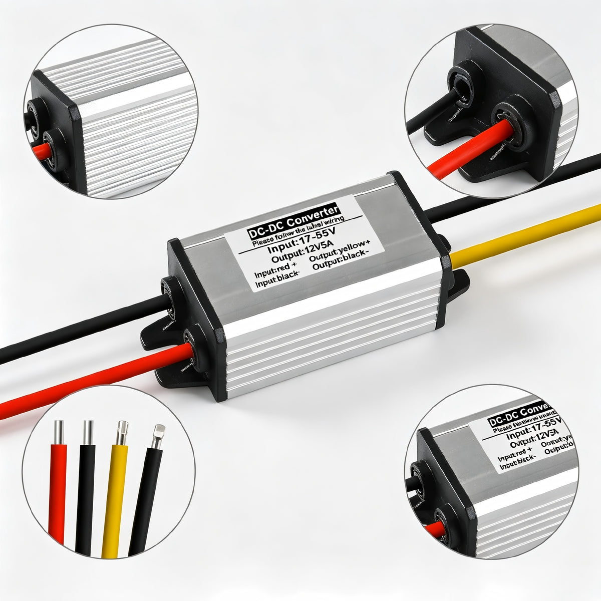48/36/24V TO 12V HIGH PERFORMANCE DC-DC CONVERTER 96% DC17-55V TO 12V 5A Brand no brand