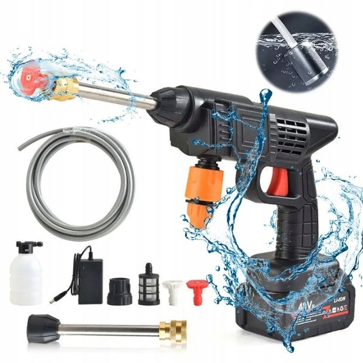 48Vf CORDLESS PRESSURE WASHER MULTIFUNCTIONAL SET + 2 BATTERIES Maximum pressure 26 bar
