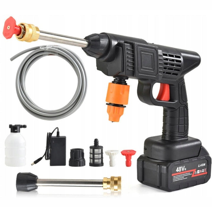 48Vf CORDLESS PRESSURE WASHER MULTIFUNCTIONAL SET + 2 BATTERIES Model MYJKA CIŚNIENIOWA 96V AKUMULATOROWA Z WALIZKĄ
