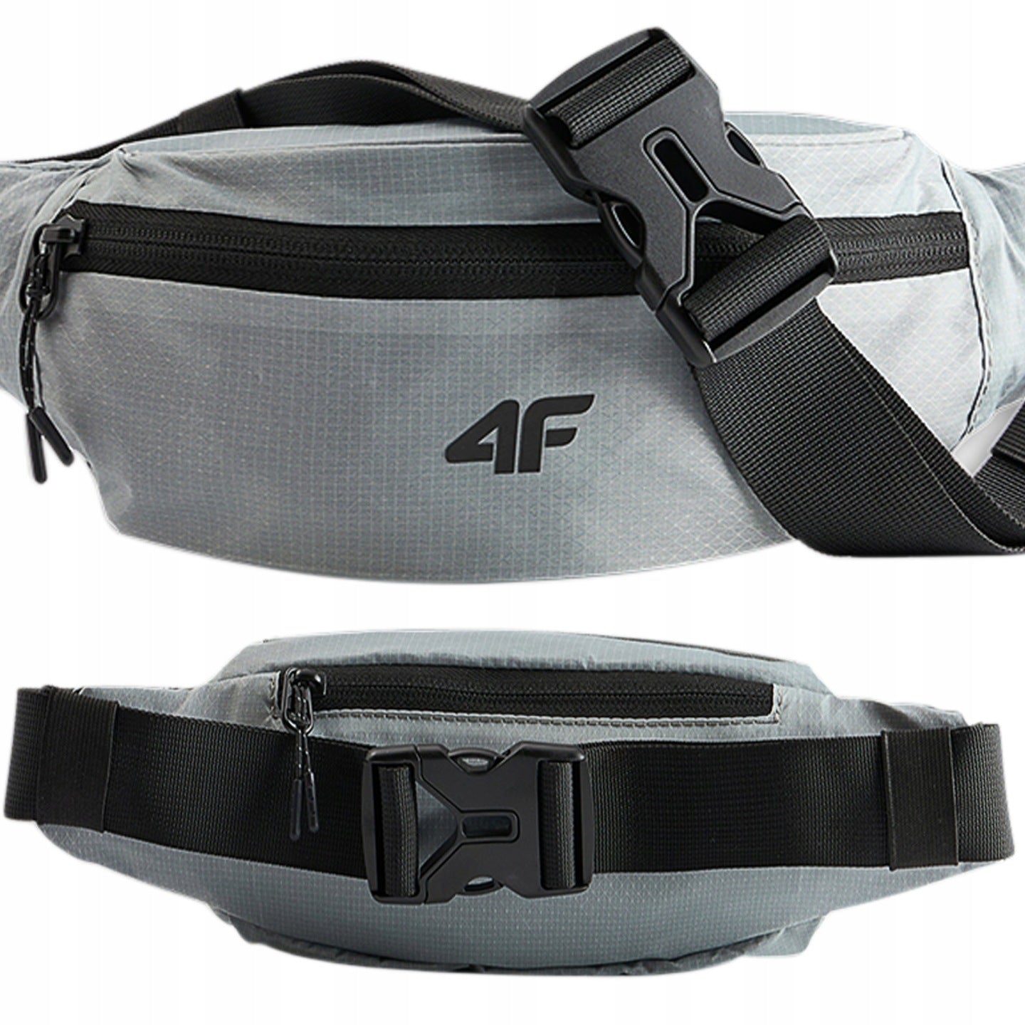 4F SACHET BUM BAG U161 GREY RIP-STOP 10,5x29cm (height x width)