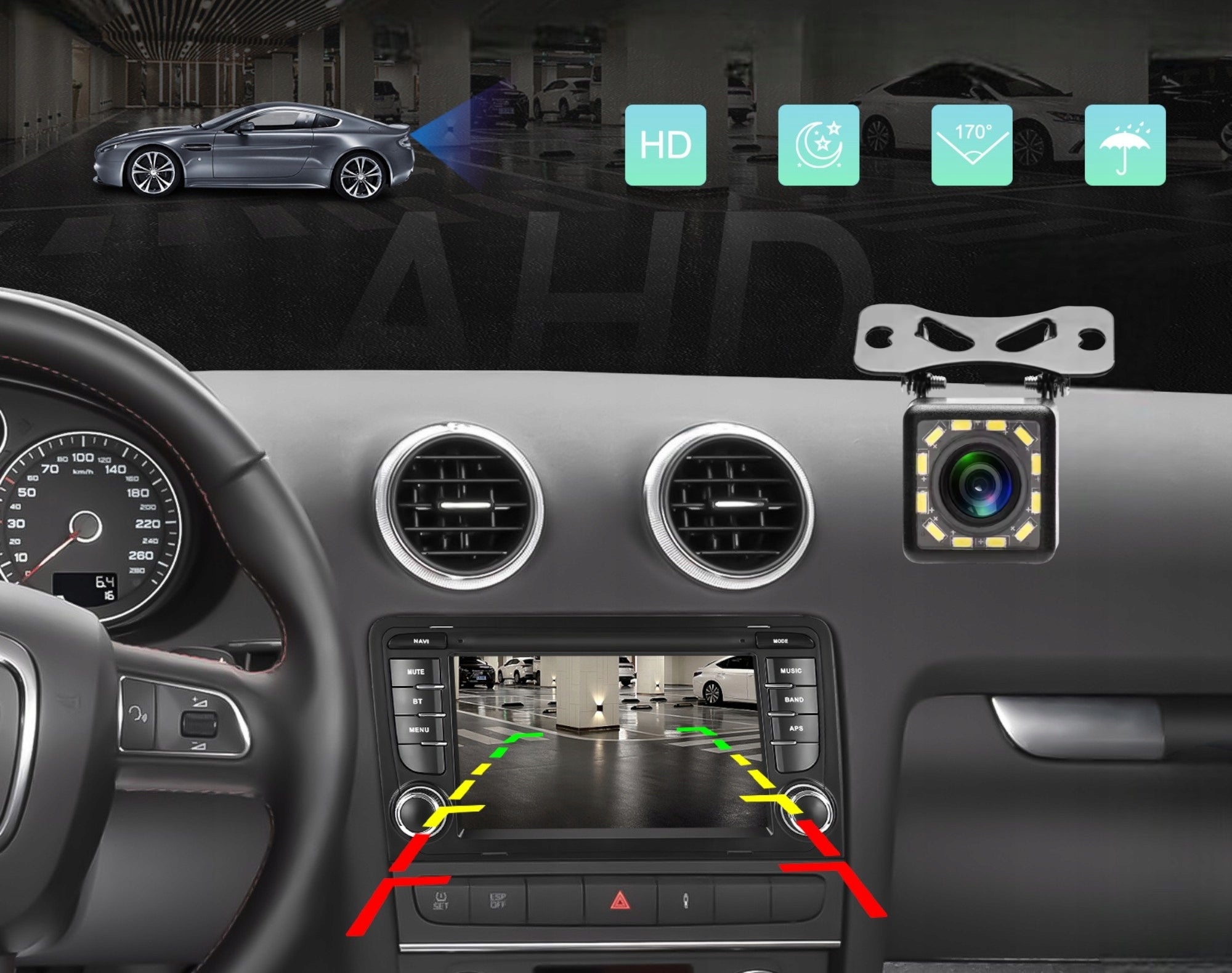 4GB CAR RADIO FOR AUDI A3 8P GPS ANDROID CARPLAY WIFI USB NAVIGATION Packaging status original