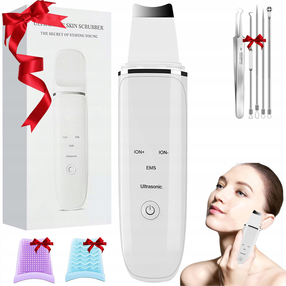 4IN1 CAVITATION SCRUB ULTRASONIC WIRELESS FACIAL KIT