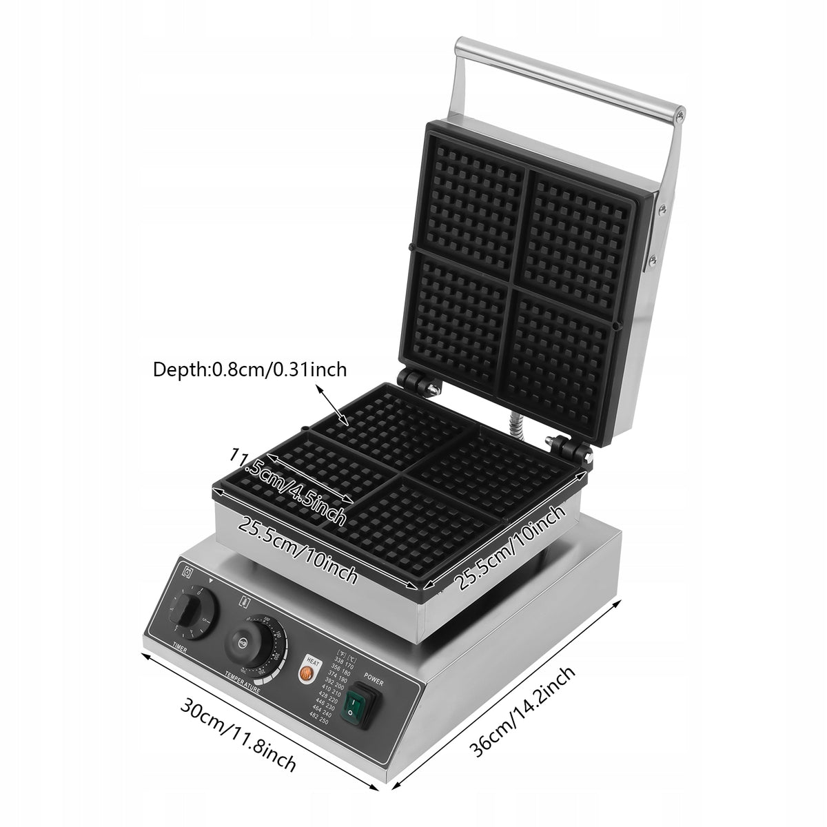 4IN1 PROFESSIONAL WAFFLE IRON 2000W Brand no brand