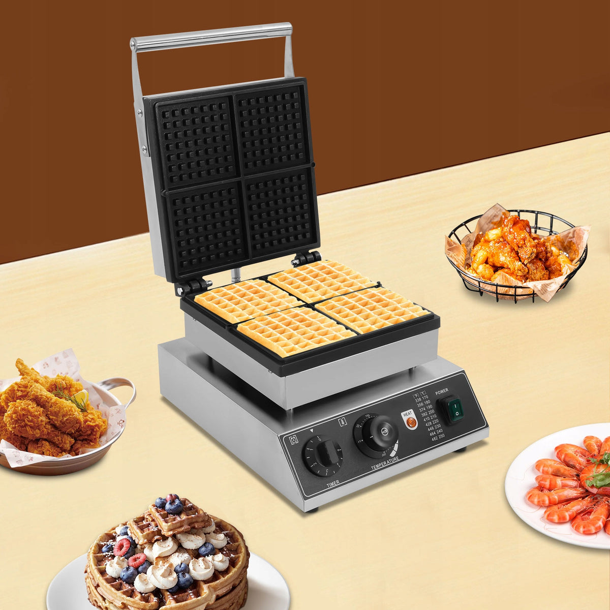 4IN1 PROFESSIONAL WAFFLE IRON 2000W Model Gofrownice