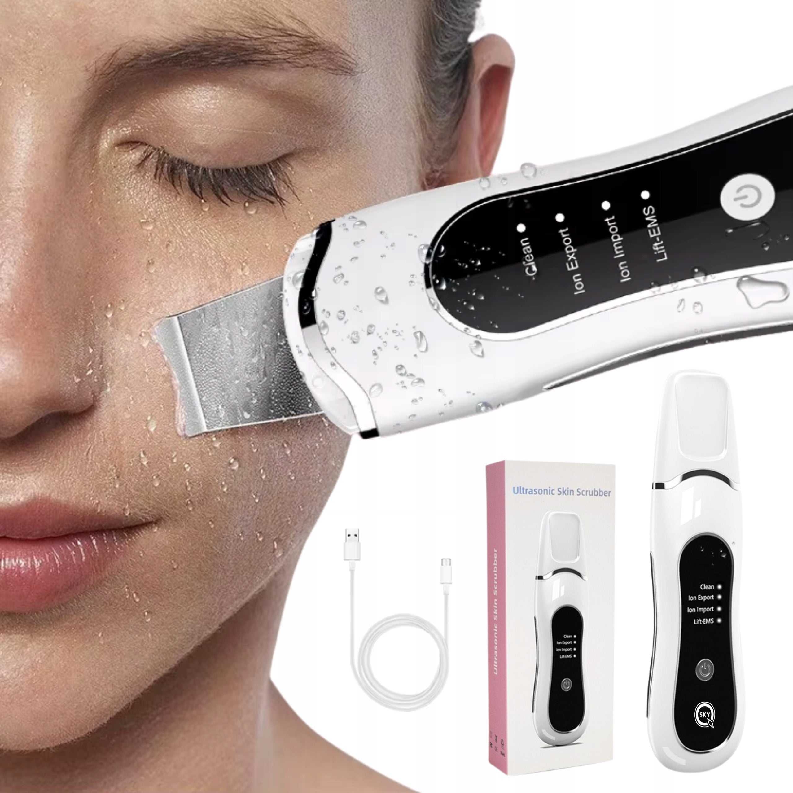 4IN1 QSKY WIRELESS FACE CAVITATION PEELING POWER ADJUSTMENT