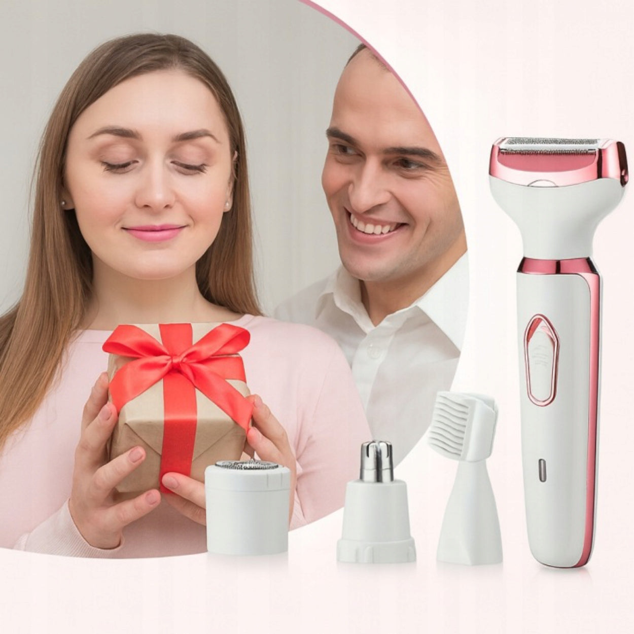 4IN1 WOMEN'S ELECTRIC SHAVER FOR BIKINI BODY FACE AND USB EYEBROWS FOR GIFT Manufacturer code 3831127562112