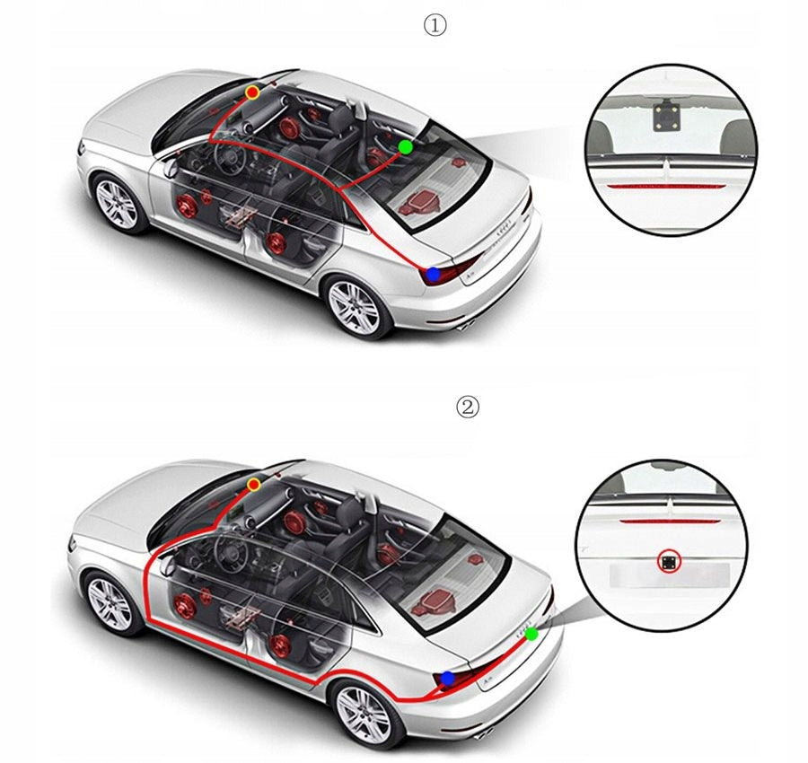 4K+2K UHD Video Recorder QHD Rear Camera, ADAS BSD WiFi GPS Mirror Packaging status original