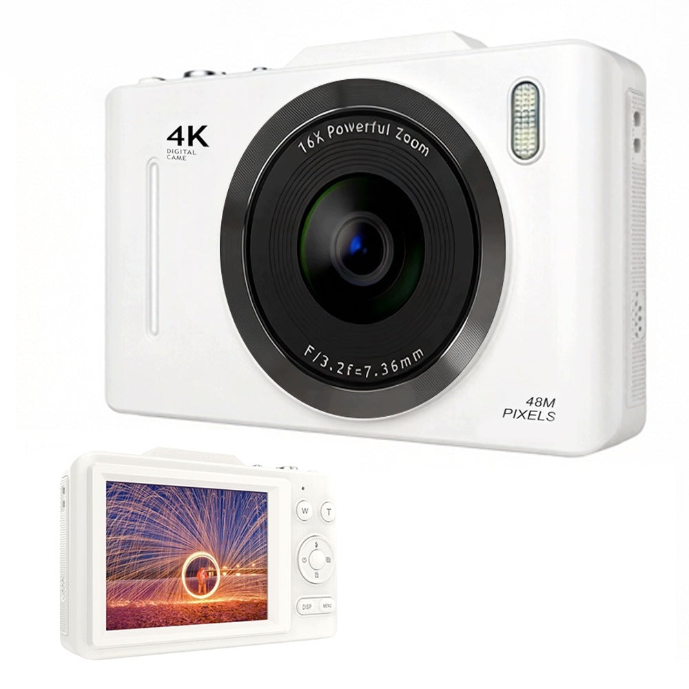 4K 48MP DIGITAL CAMERA MACRO ZOOM MODE 16X LIGHTWEIGHT COMPACT WITH 32GB CARD