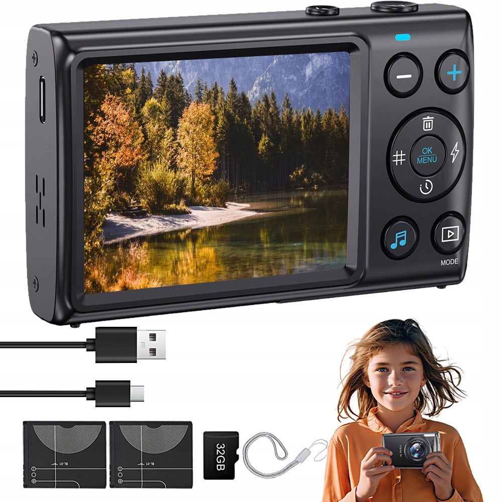4K 64MP DIGITAL CAMERA WITH RECORDING FUNCTION AND 18X ZOOM