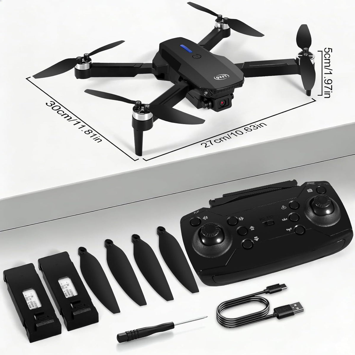 4K DRONE WITH CAMERA FOLDING FPV 36MIN FLIGHT Packaging status original