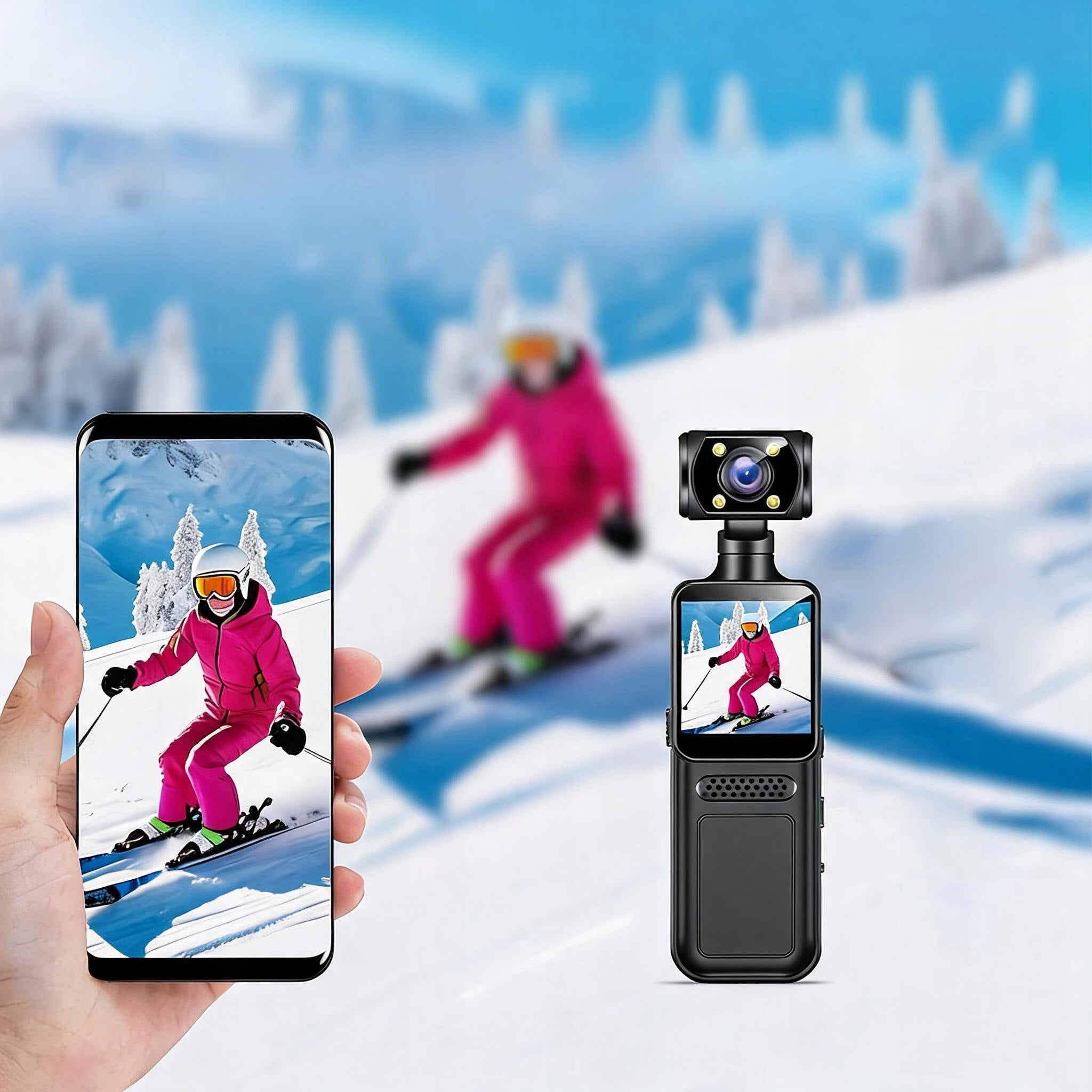 4K FULL HD SPORTS CAMERA FRONT AND REAR VIDEO RECORDING MULTILINGUAL Brand no brand