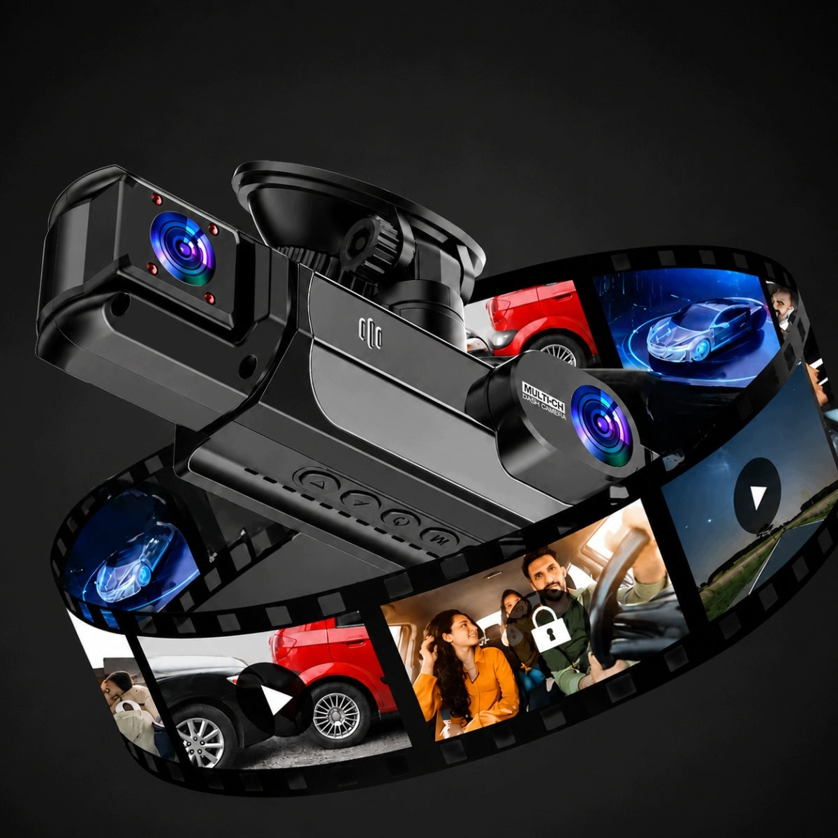 4K HD VIDEO RECORDER CAR CAMERA WIFI REVERSING CAMERA 3 LENSES Brand no brand