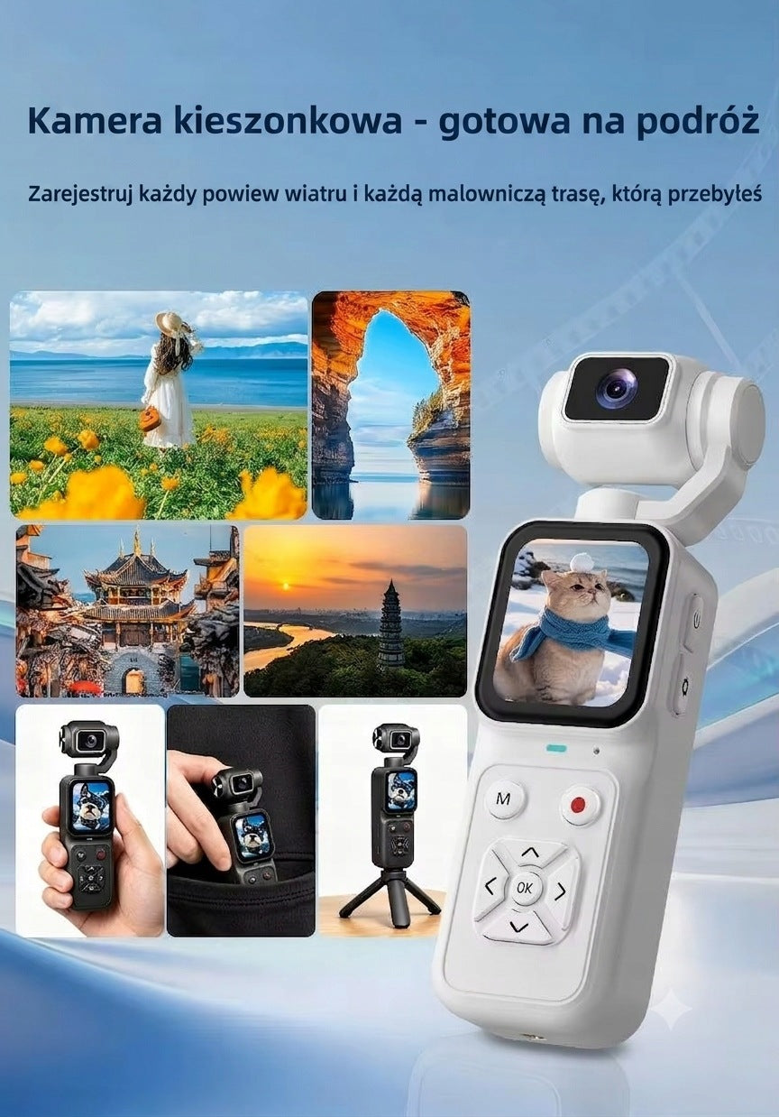 4K Pocket Sports Camera for Vlogs Outdoor Recording 16 Zoom Packaging status original