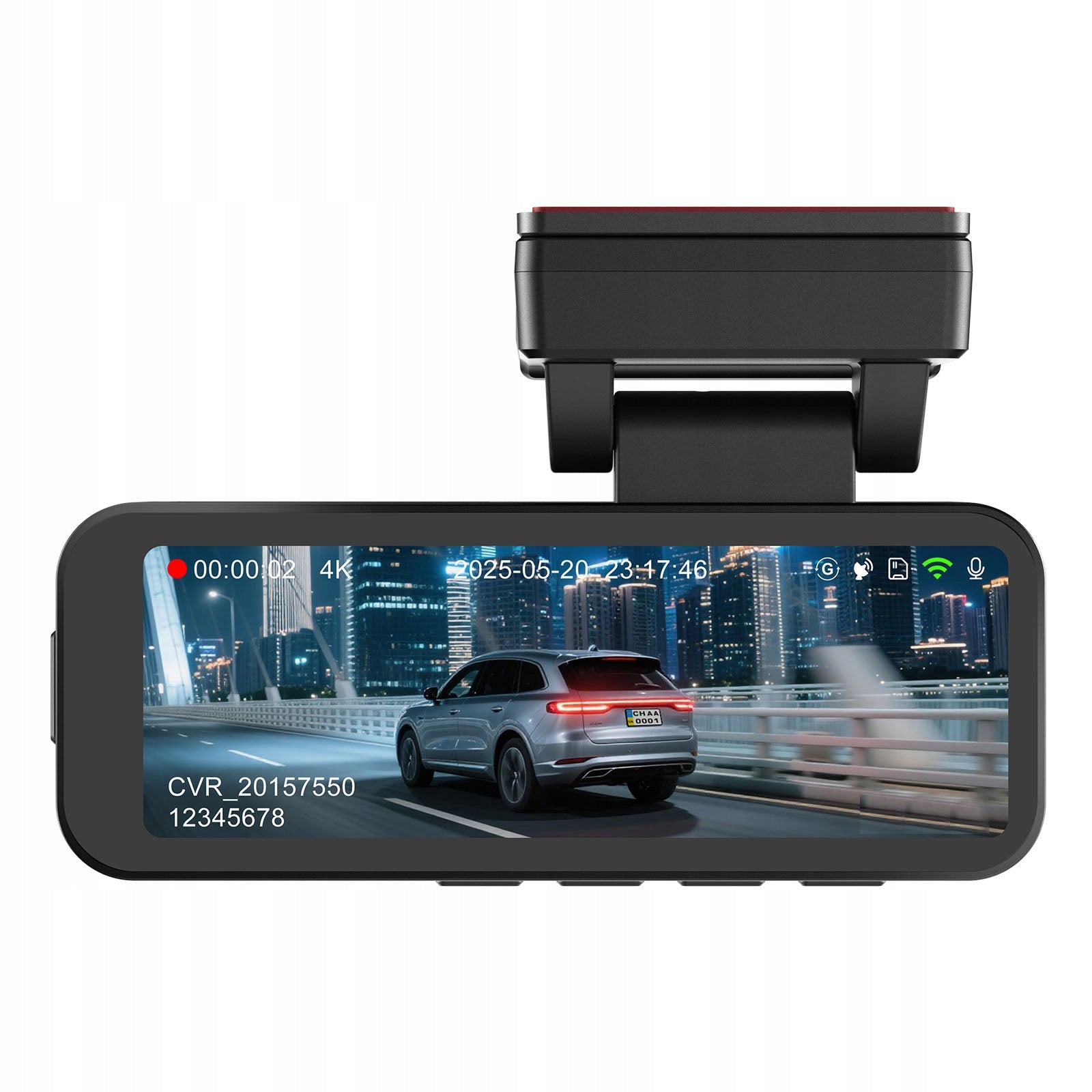4K VIDEO RECORDER Dash Cam GPS WIFI G-Sensor Night Vision FRONT&REAR HD Packaging status original