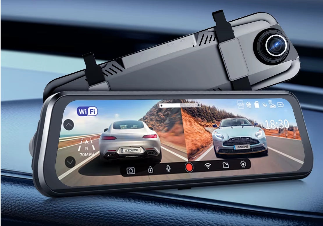 4K WIFI Car Camera Video Recorder In Mirror With New Rear Camera Recording quality HD (1280 x 720) Full HD (1920 x 1080)