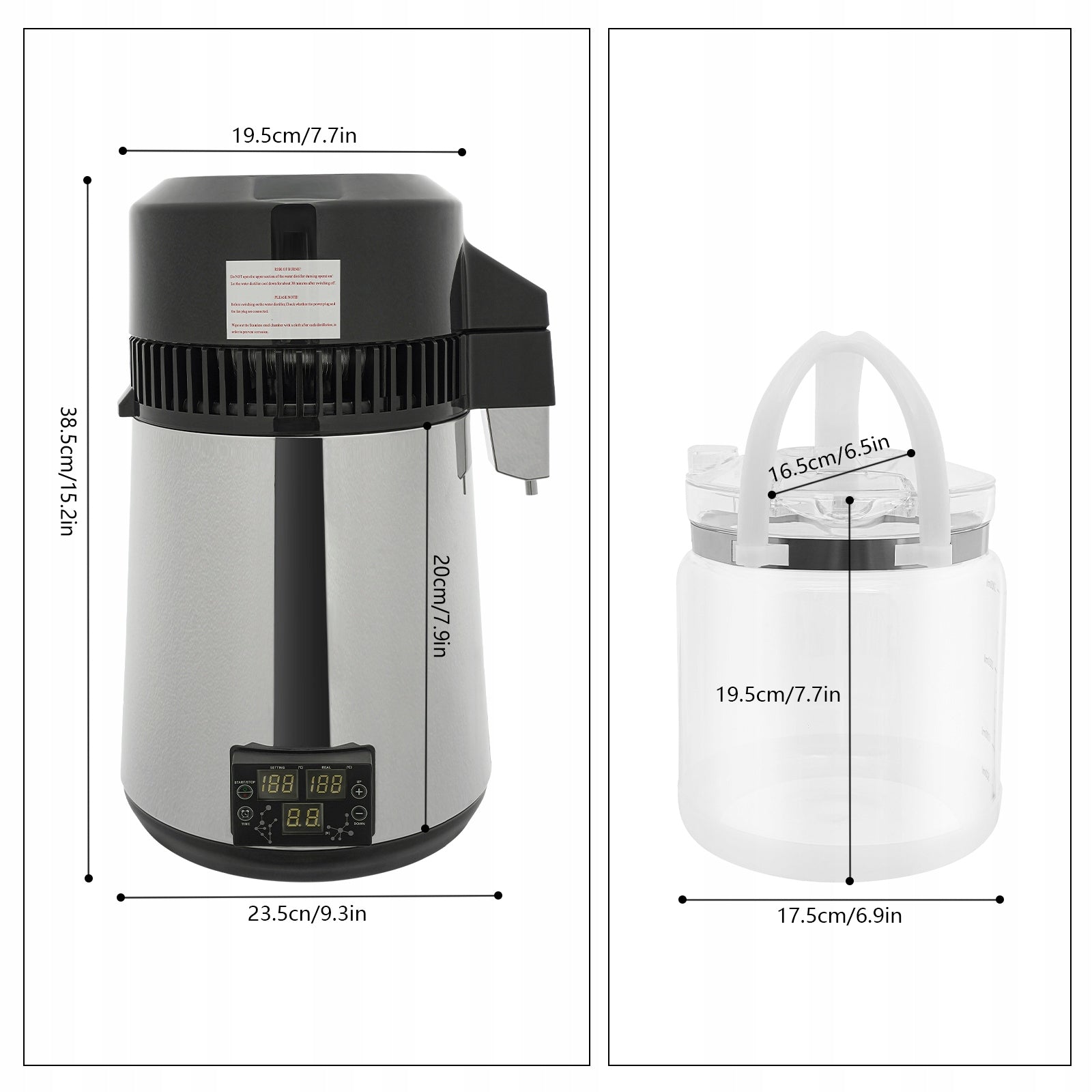 4L Electric Water Distiller Distiller With 800W Cooling System Packaging status original