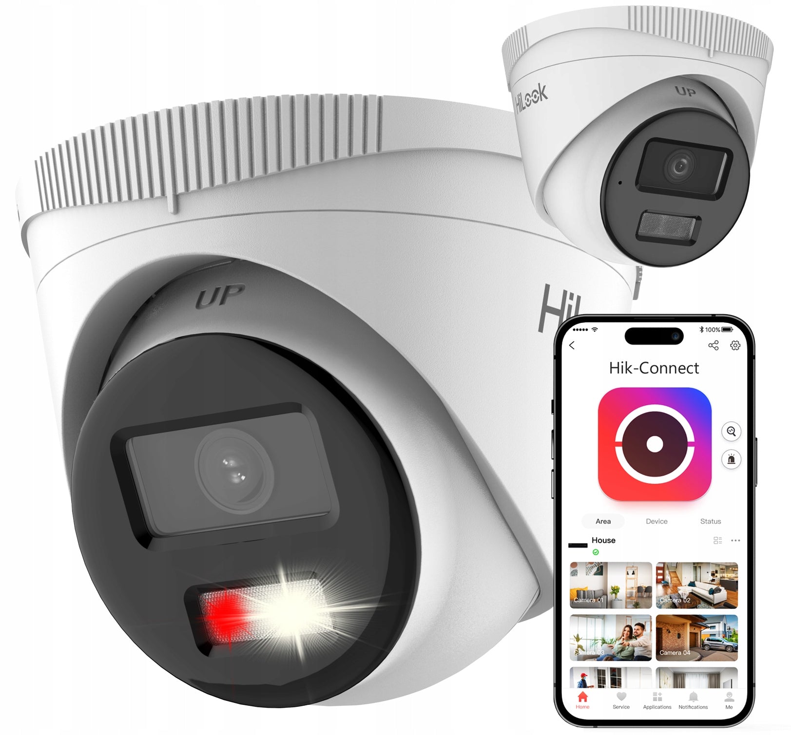 4MP HiLook by Hikvision IP Camera IPC-T240HA-LUC Smart Hybrid Light 20m PoE