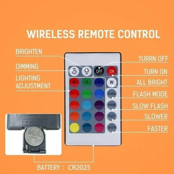 4Pack Floodlight LED Lamp 220V RGB 50W Outdoor Lamp + Remote Control EAN (GTIN) 0706556419159