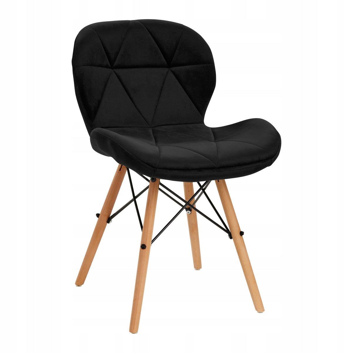 4Rico Scandinavian chair QS-186 velvet black Brand Activeshop