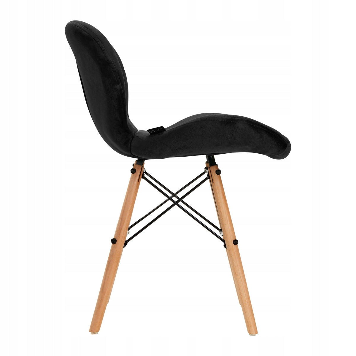4Rico Scandinavian chair QS-186 velvet black Brand Activeshop