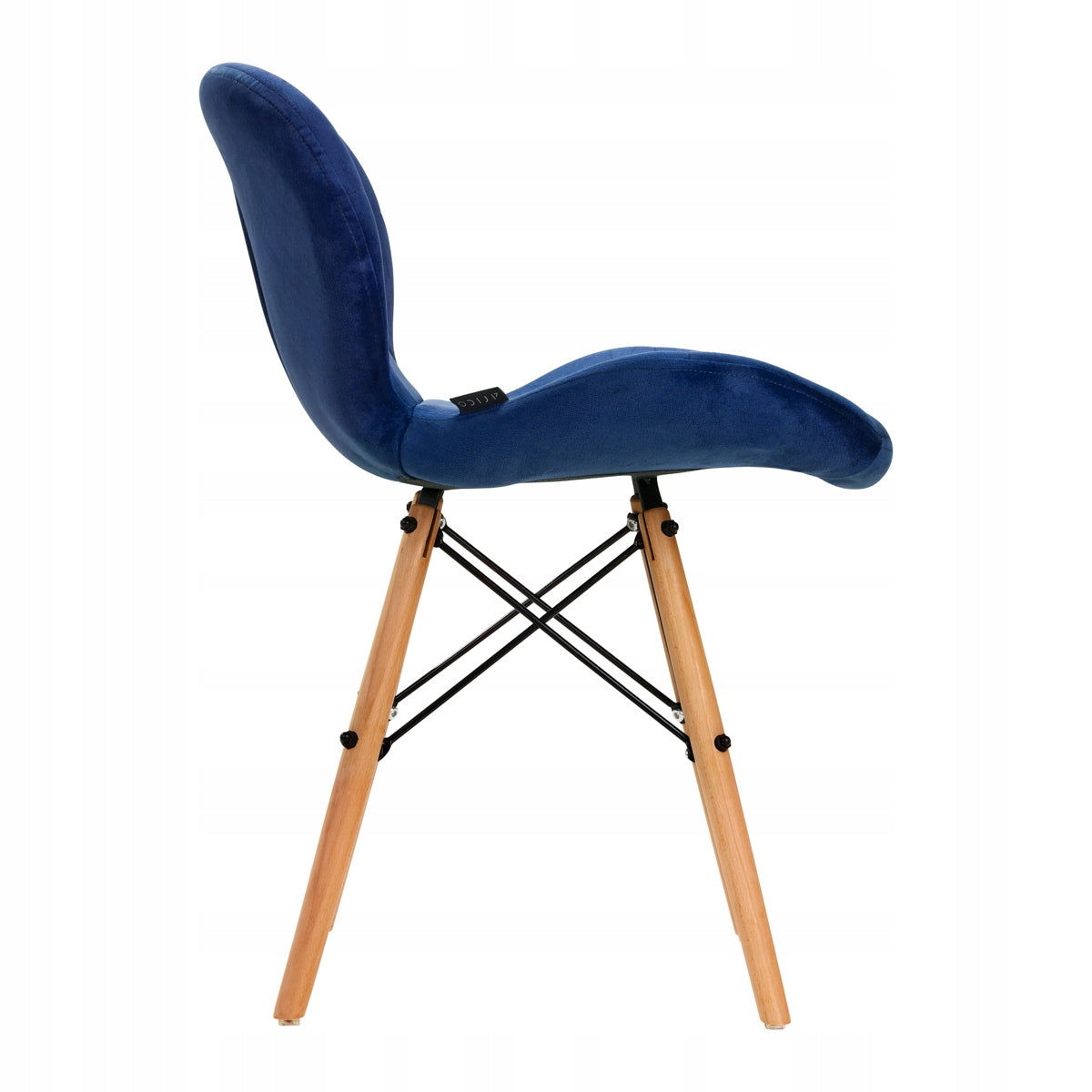 4Rico Scandinavian chair QS-186 velvet navy blue Brand Activeshop