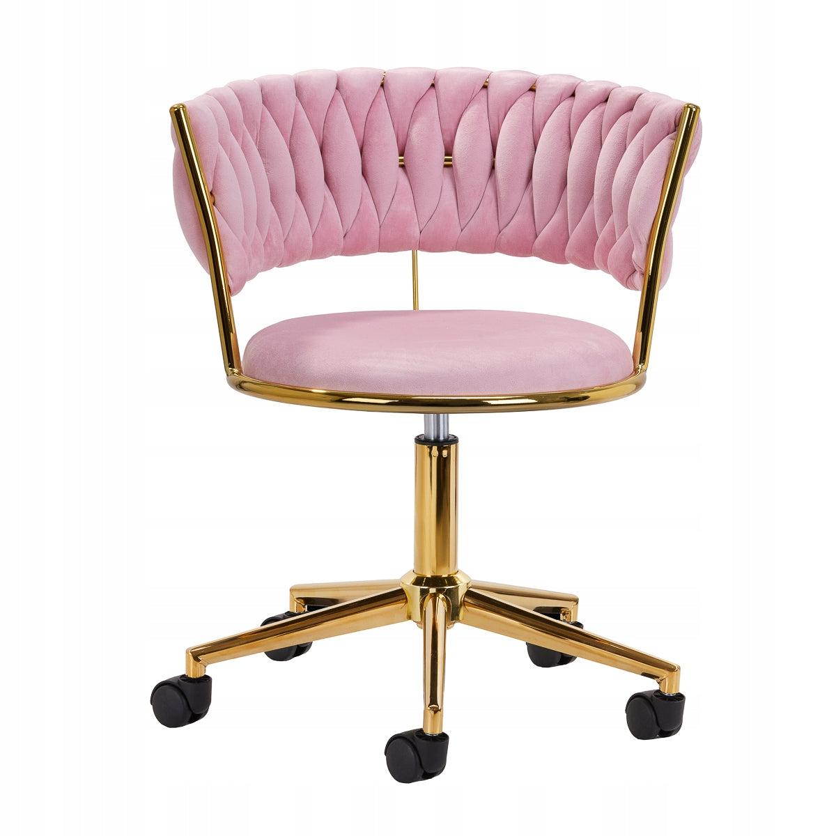 4Rico swivel chair QS-GW01G velvet pink Brand Activeshop