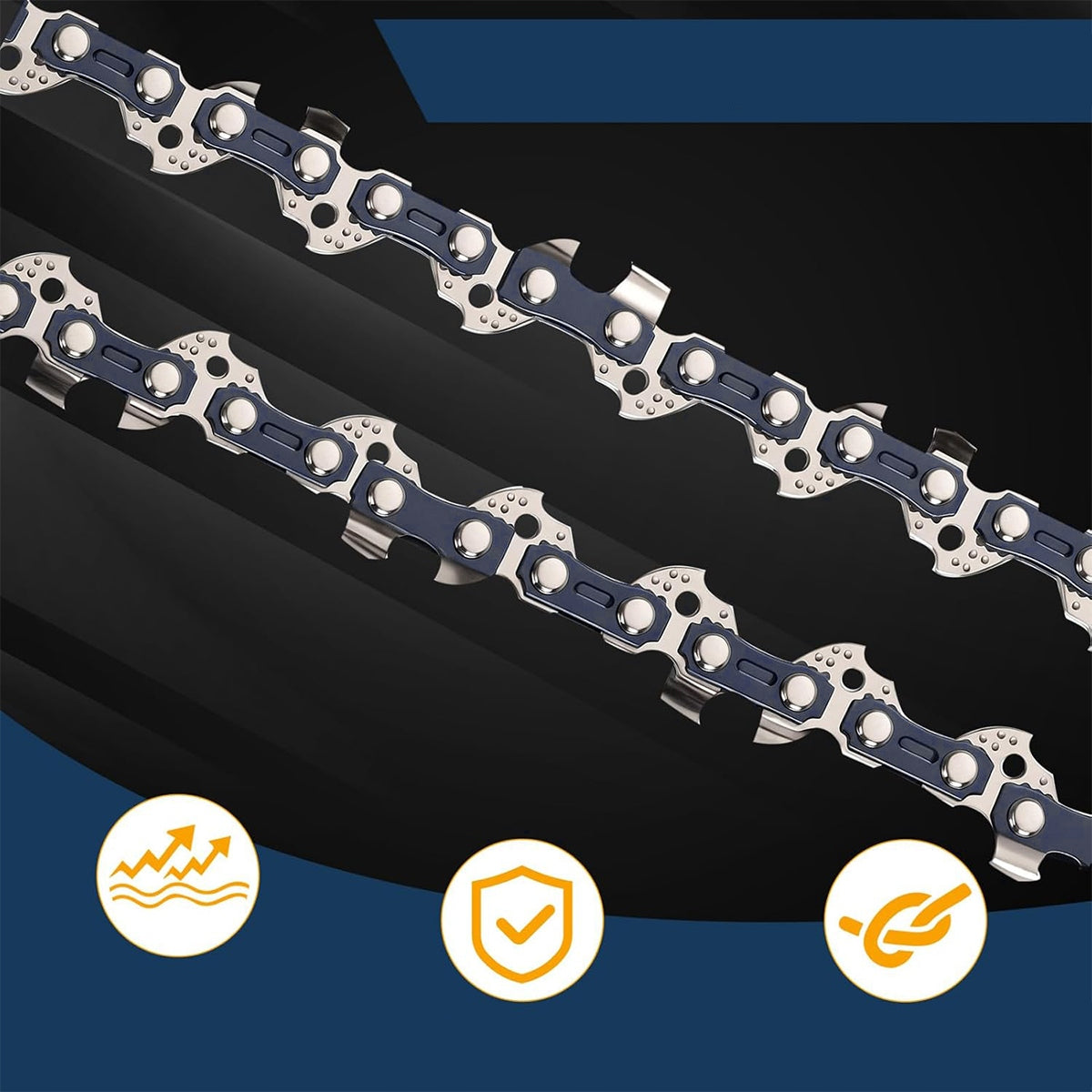 4X CHAIN 12"30CM 3/8 0.5MM 44 FOR SAW STIHL STRONG SOLID CHAIN FOR SAW Manufacturer code 4894997964225
