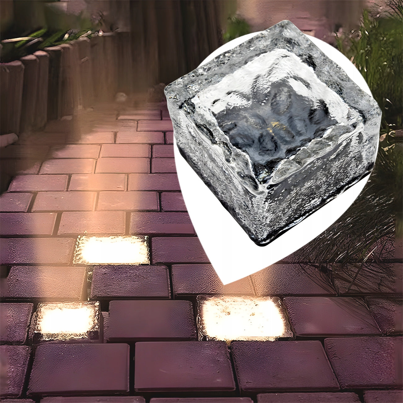 4X SOLAR INRUN LAMP GROUND ICE CUBE GARDEN INRUN LIGHTS Manufacturer code LAMPKI NAJAZDÓWKI KOSTKI LODU LED DUŻE