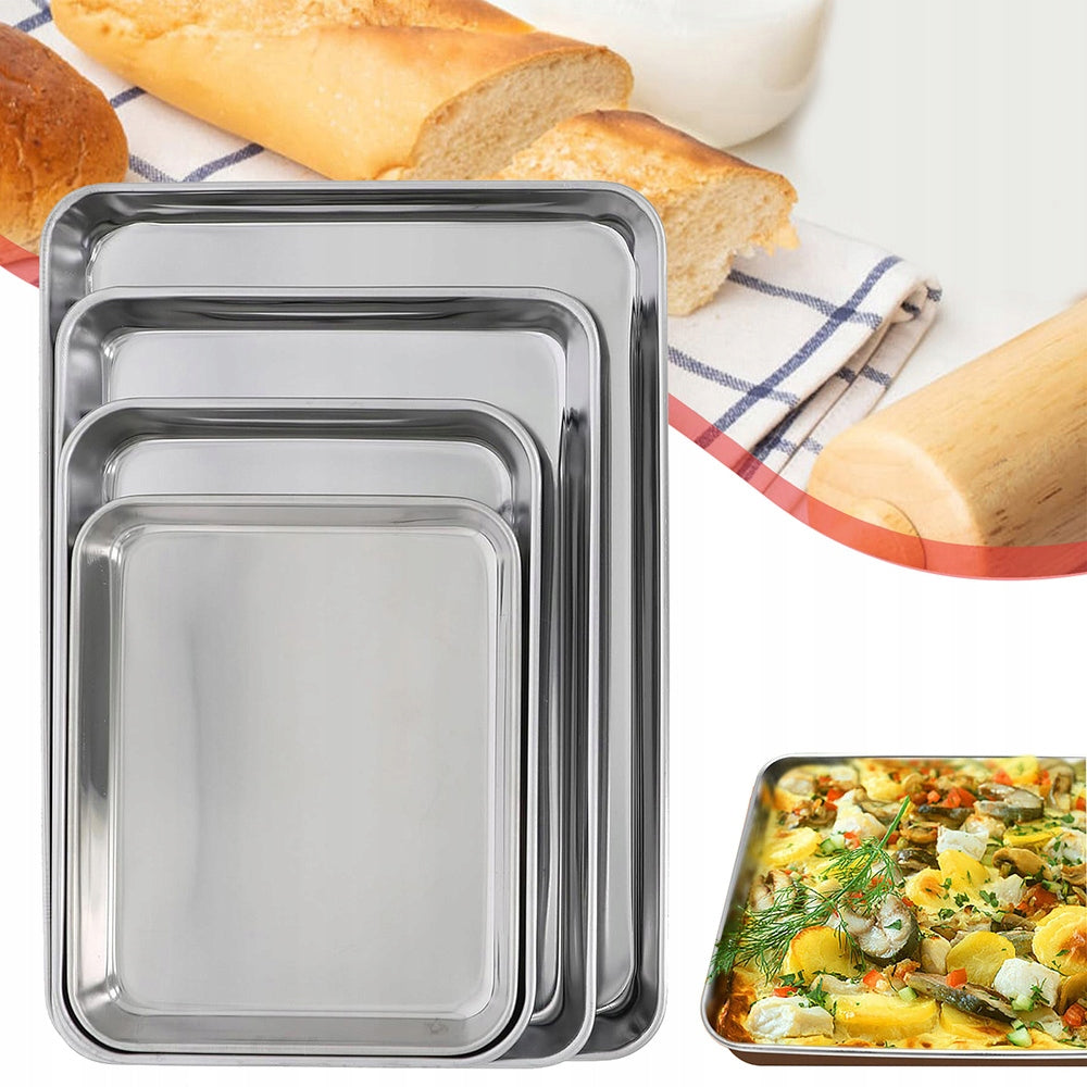 4X Stainless Steel Grill Tray Vegetable Grate