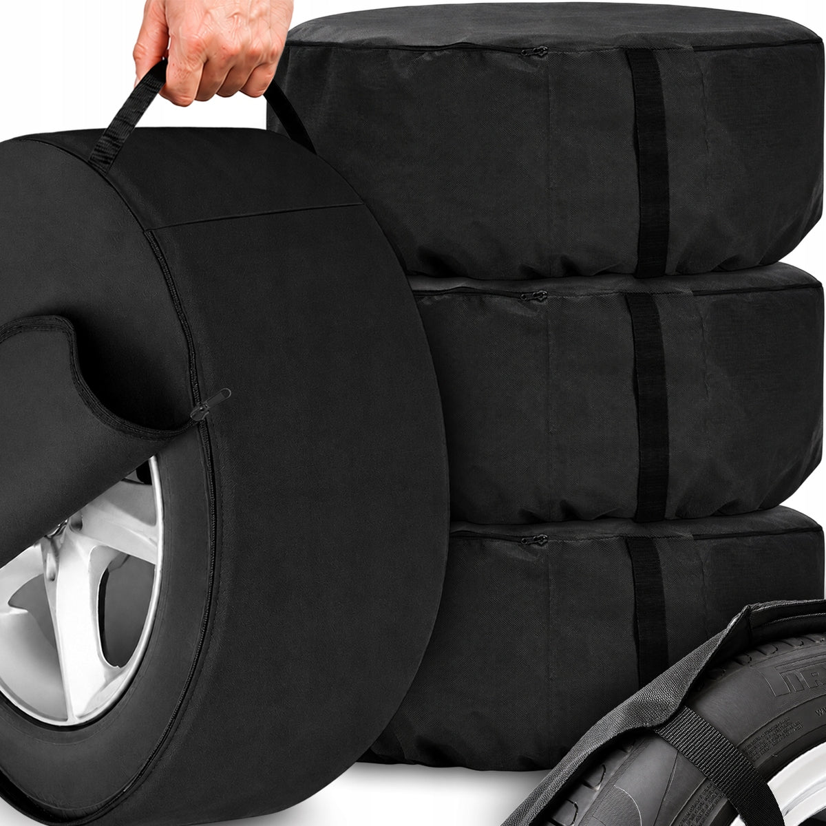 4X WHEEL COVERS 2XL 65CM SPARE STRAP HANDLE FOR CARRYING LOCK