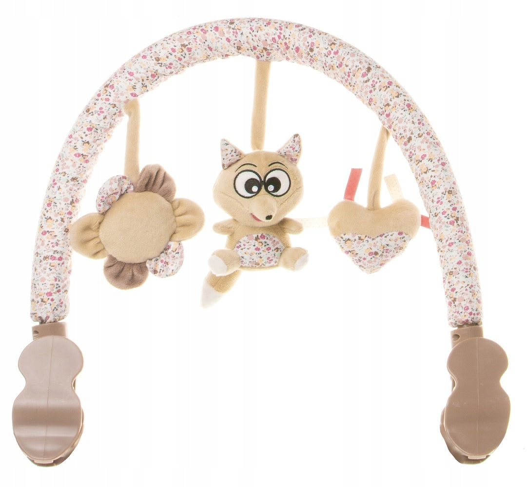 4baby Headband for stroller, crib, lounger - beige Plush Headband