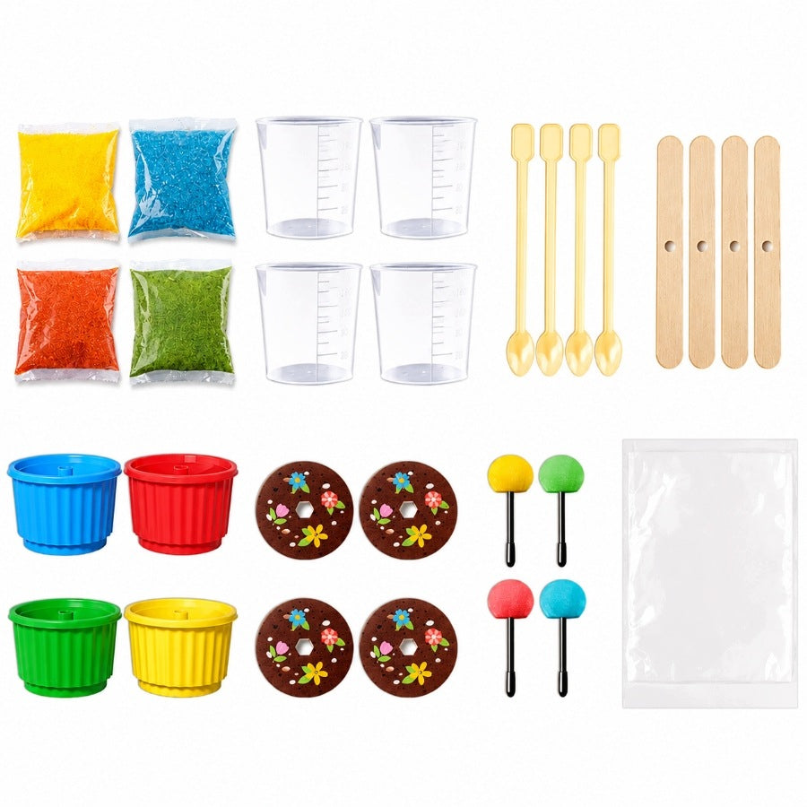 4in1 Crystal Breeding Kit Small Chemist Scientific Experiment For Kids Brand Pakko
