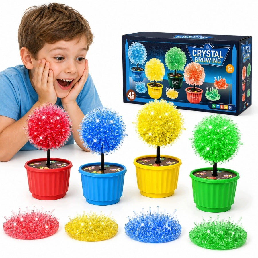 4in1 Crystal Breeding Kit Small Chemist Scientific Experiment For Kids