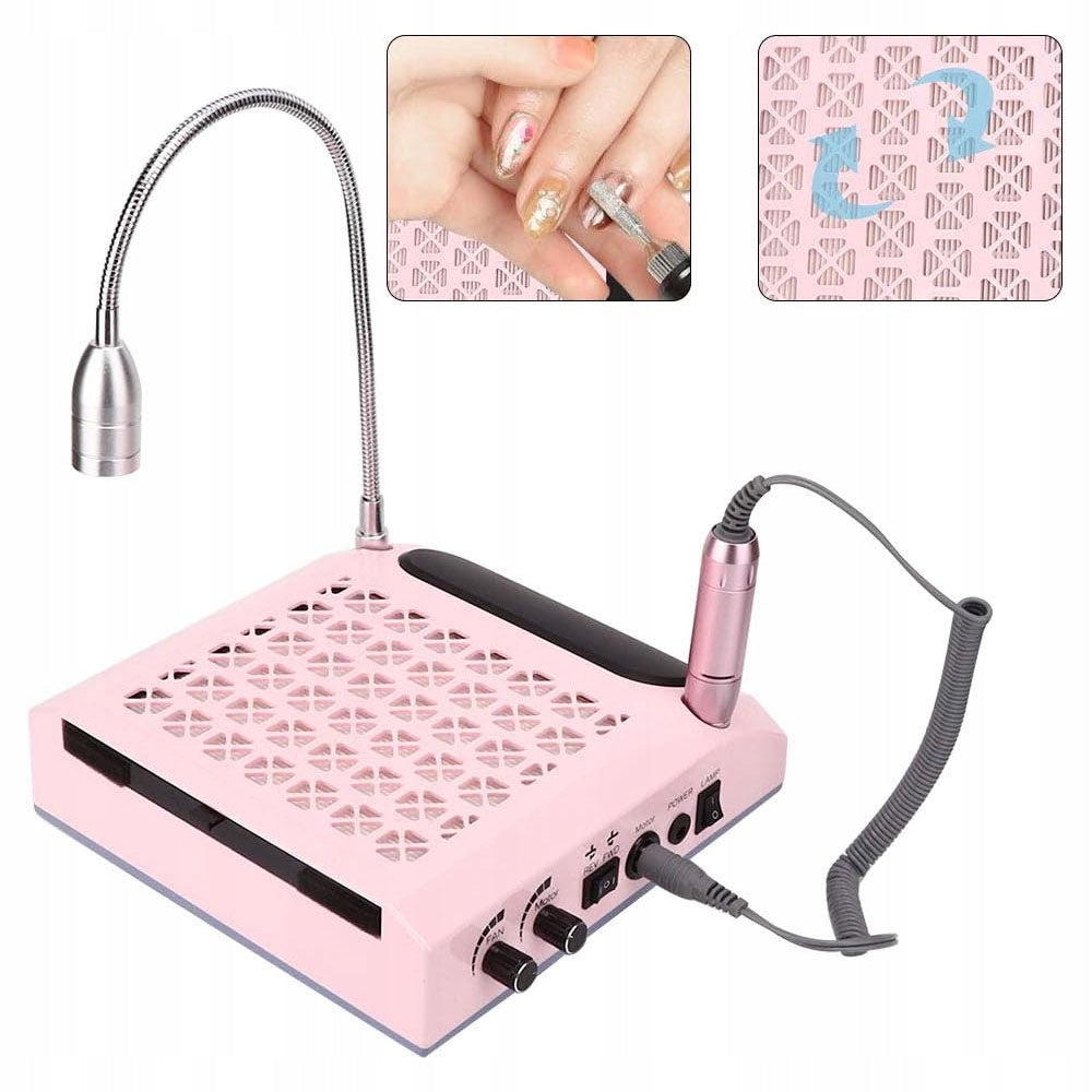 4in1 Dust Absorber Milling Machine For Manicure Nail With Led 80w 30000 Rpm Medical device no