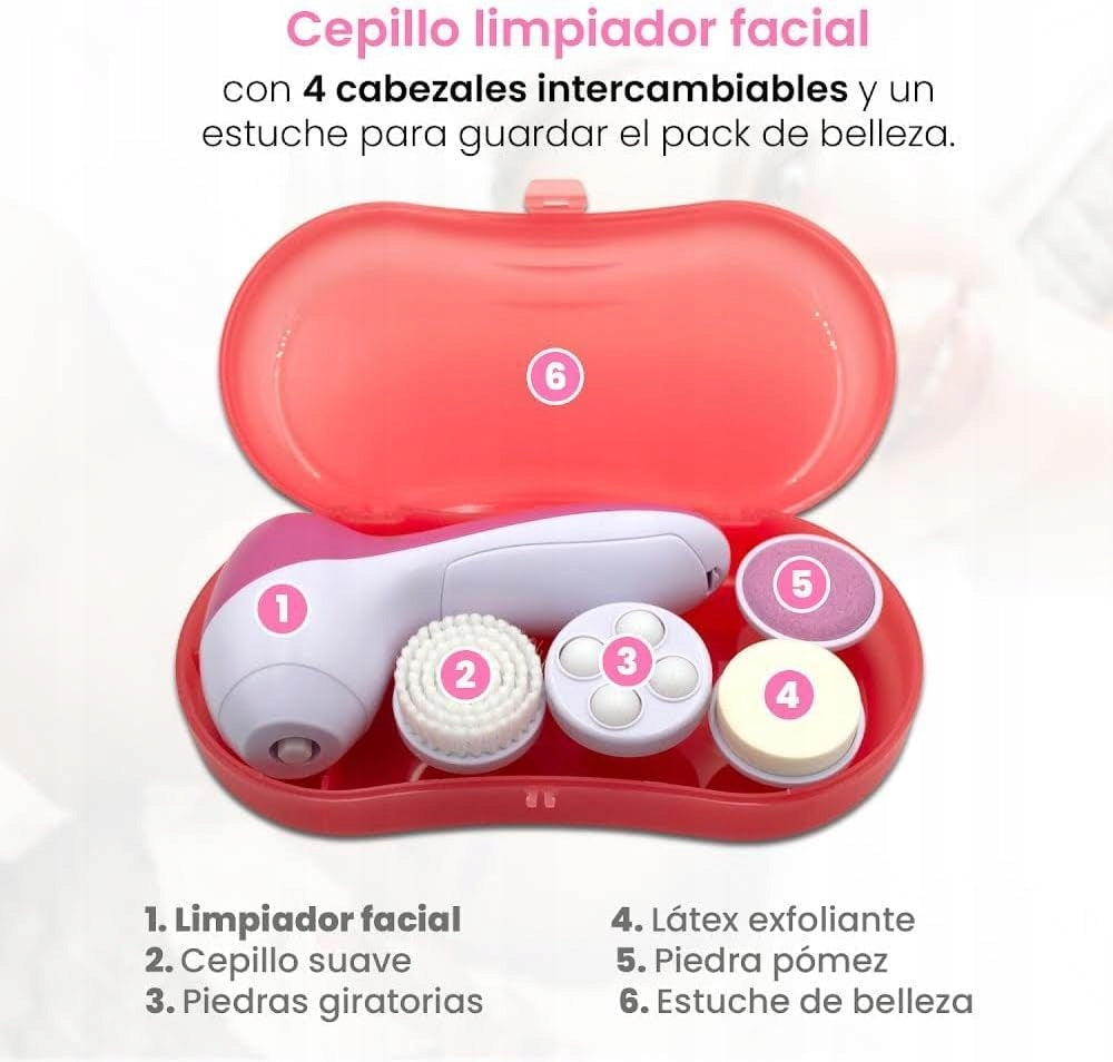 4in1 Face Wash Rotating Toothbrush Massager 4 Heads EAN (GTIN) 5906268003201