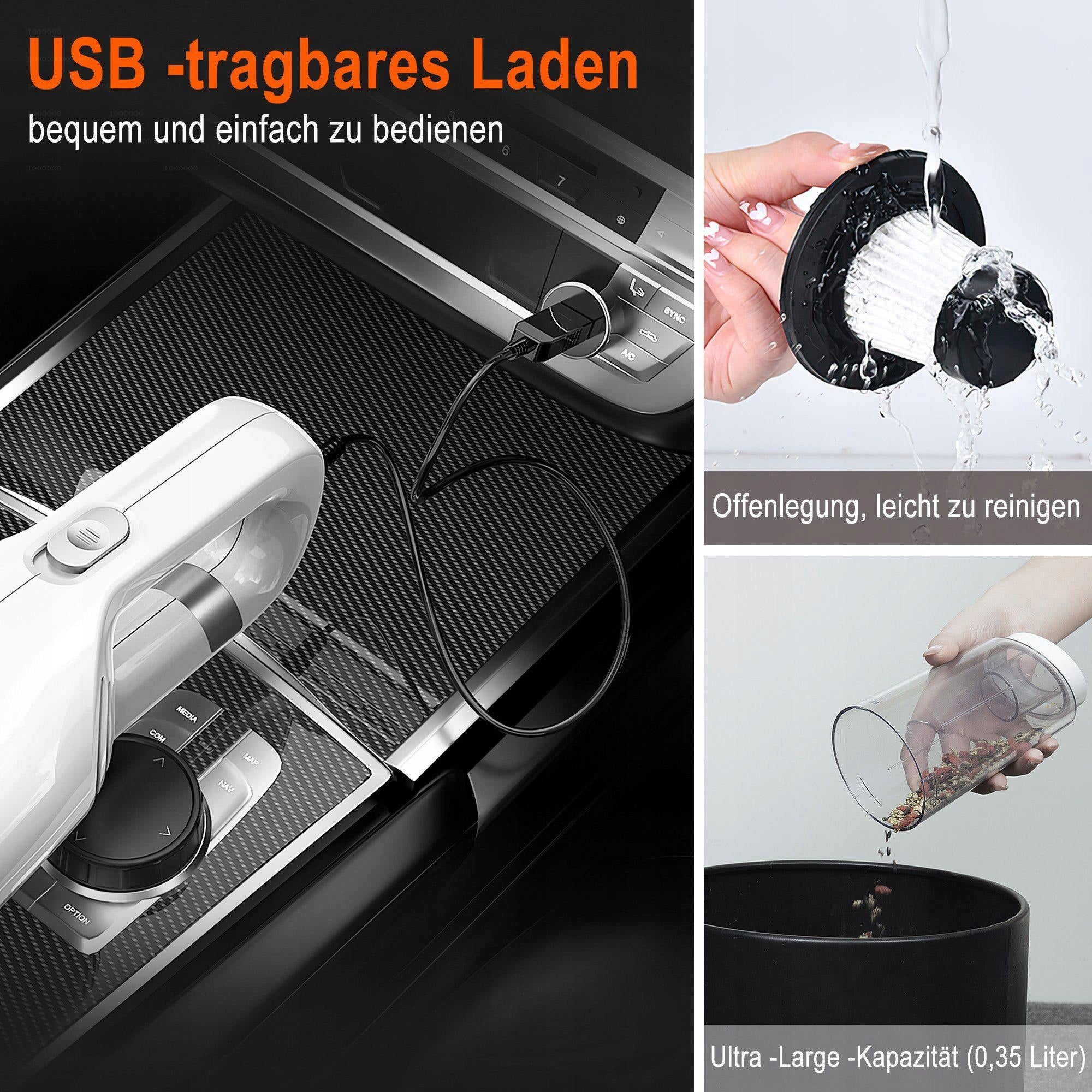4in1 Home Vacuum Cleaner and Black Storage Bag Maximum power 1.65 W
