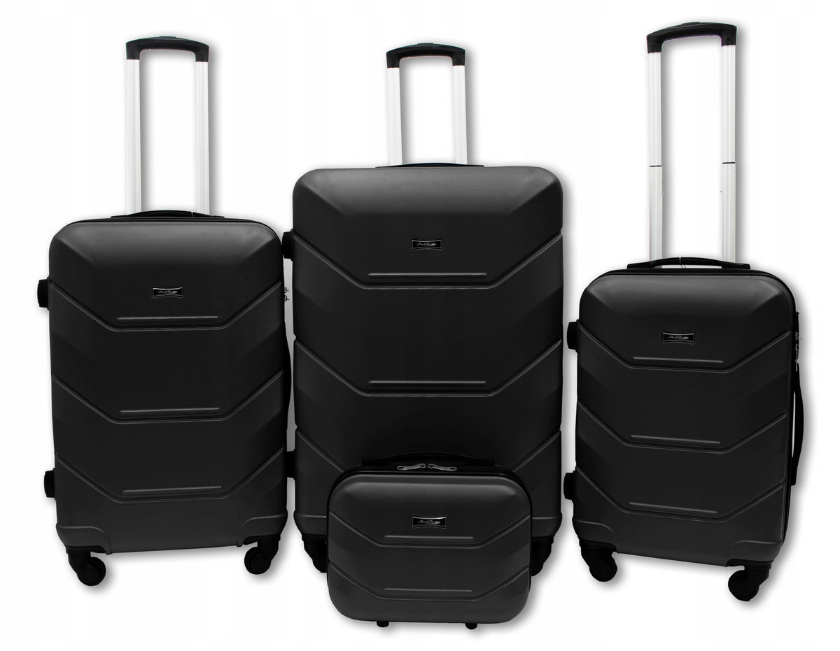 4in1 Lightweight Packable Suitcase Set 4 Wheels ABS Cabin Medium Large Trunks