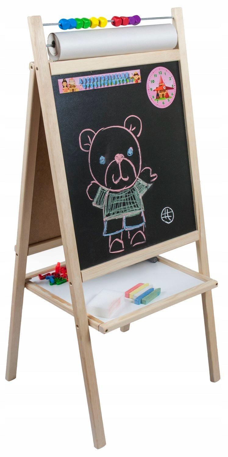 4in1 MAGNETIC CHALK BOARD, PAPER, ABACUS Color multicolor