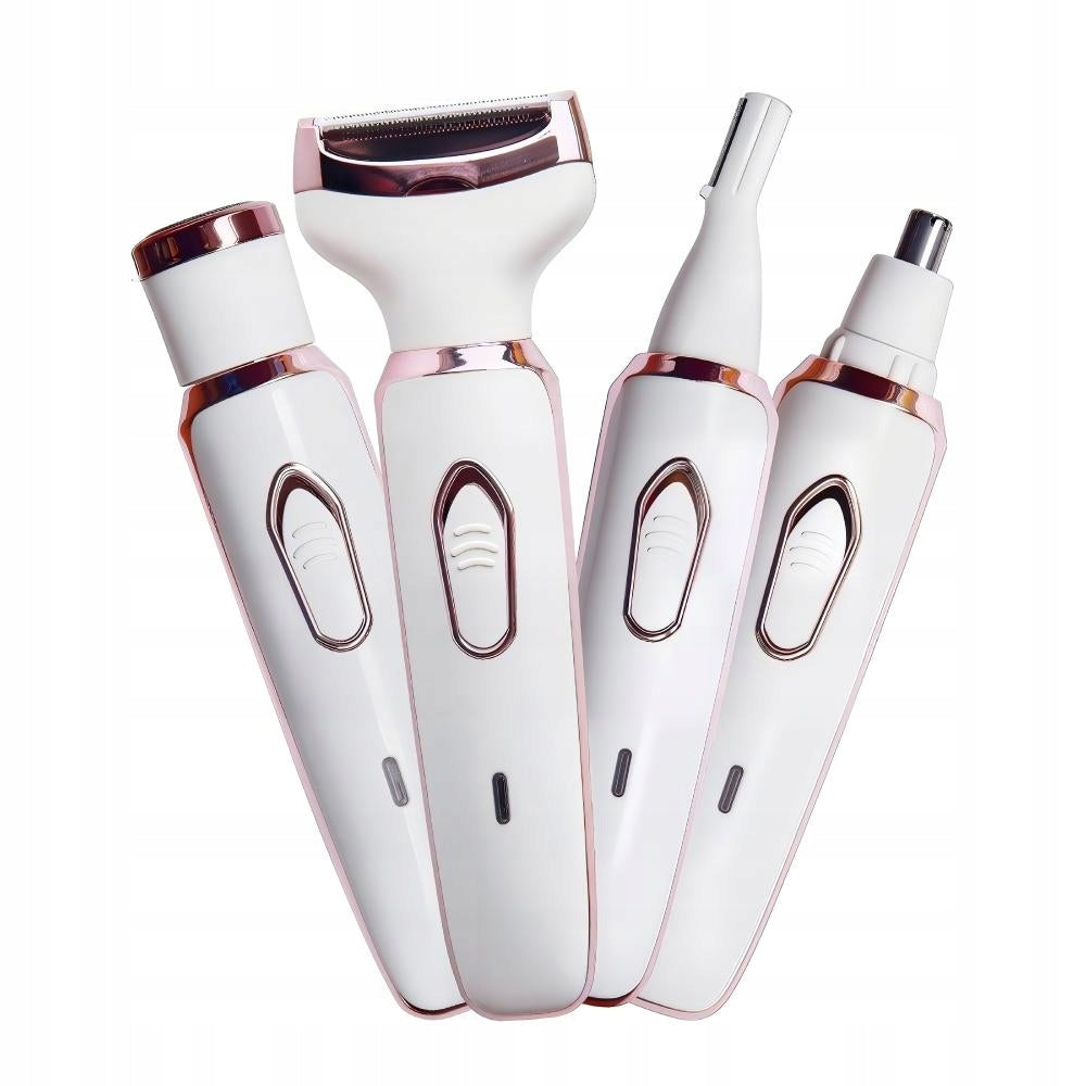 4in1 Women's Shaver, Epilator Trimmer, USB, Waterproof, Bikini/Legs/Pach