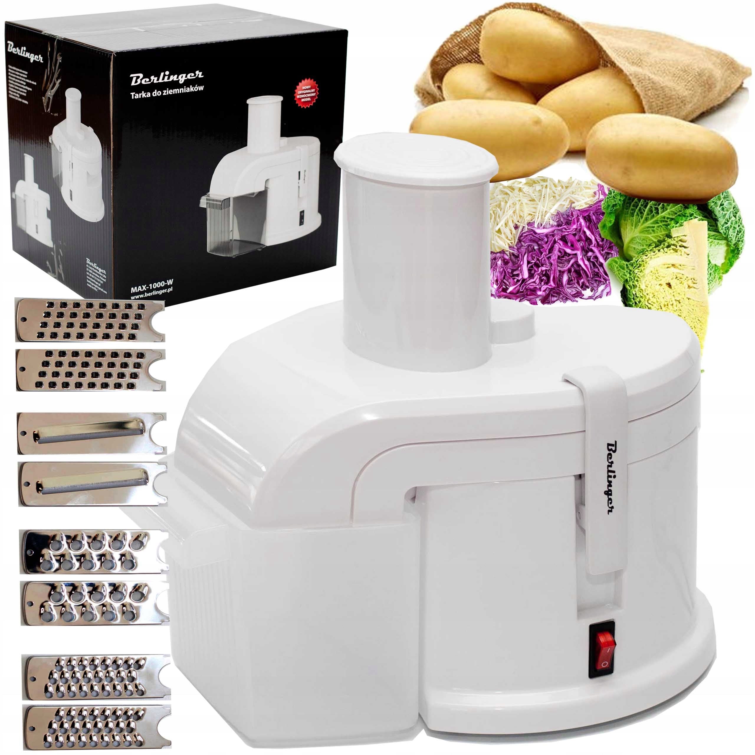 4in1 potato grater | electric shredder berlinger | 400W
