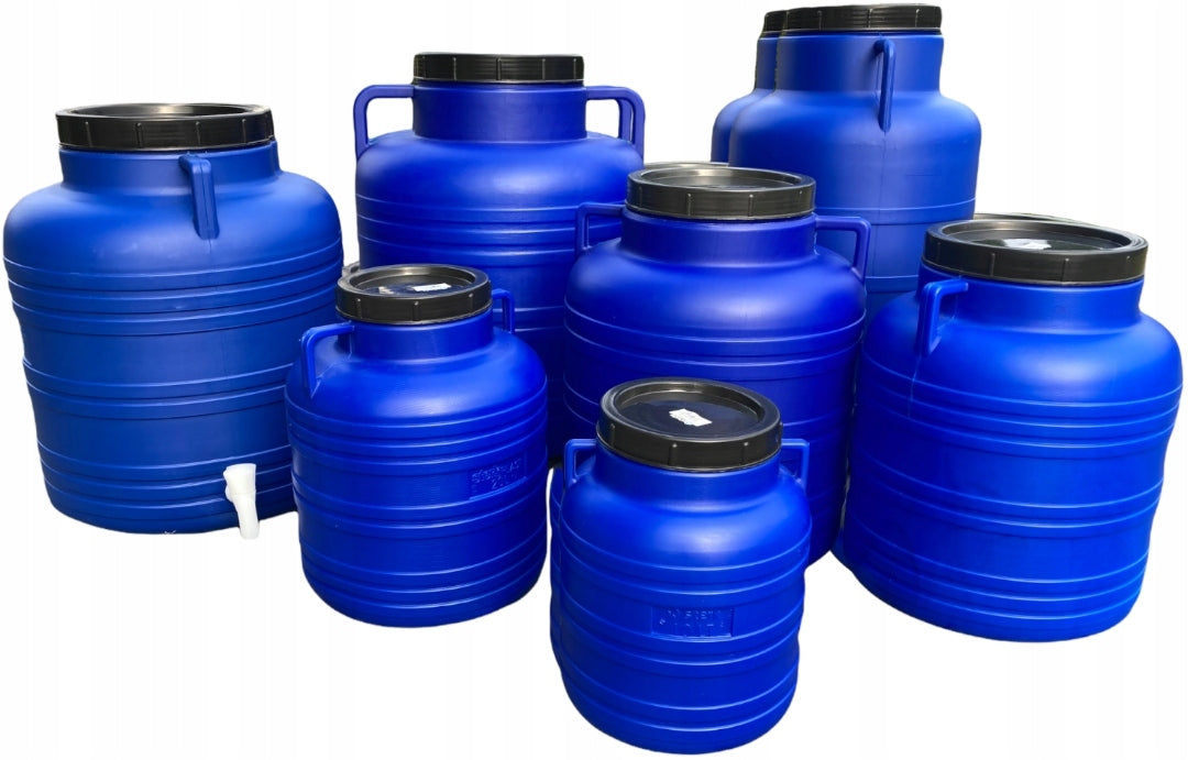 4pcs F&R PLASTIC BARREL 5L FOR PICKLING CABBAGE FOR WATER HANDLES BLUE Manufacturer code FR0672